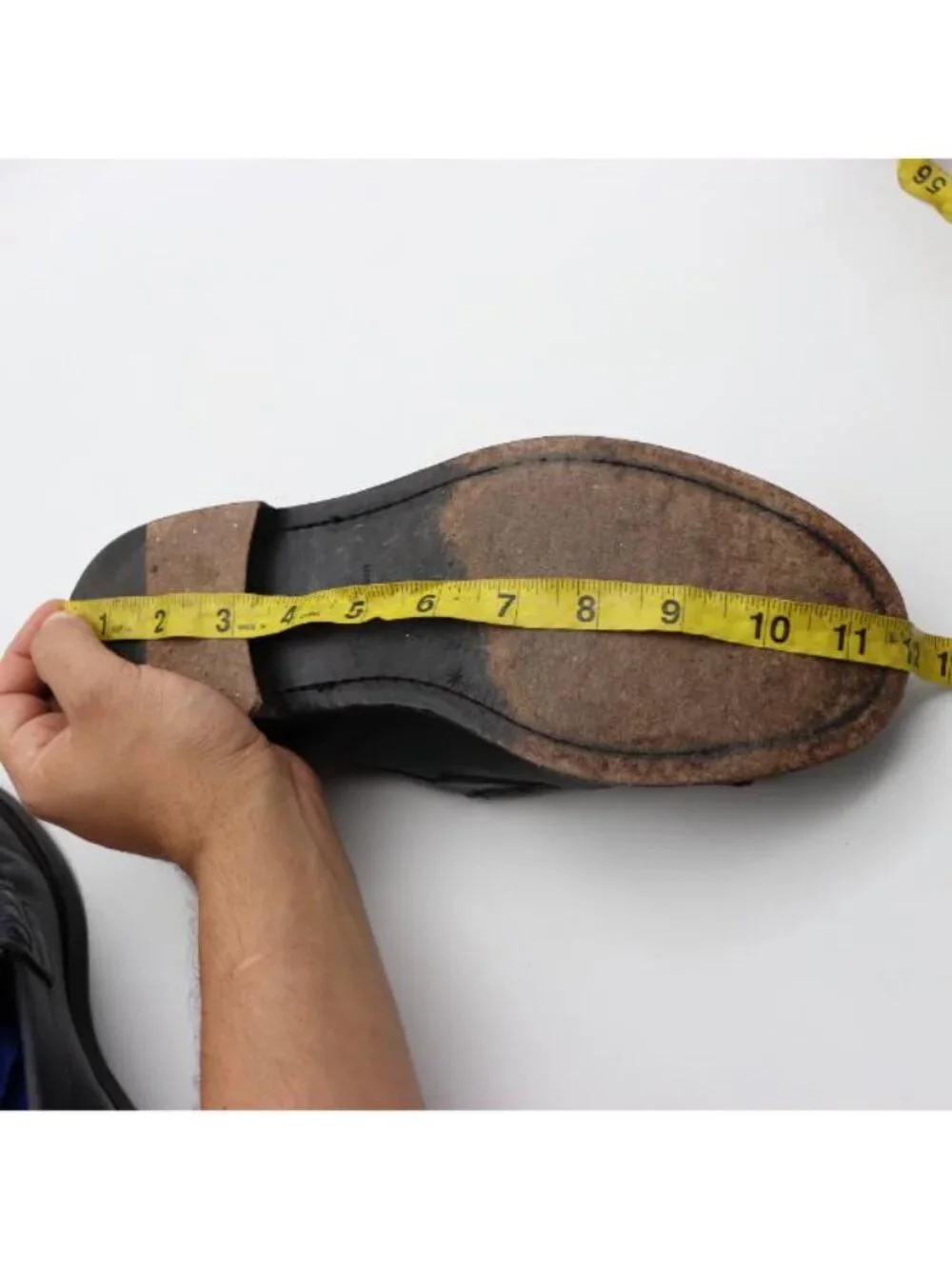 Burberry Kiltie Bedmoore Fringe Men’s EU 44 Leather Loafers Navy/ Brown Italy - Picture 11 of 14